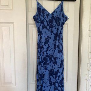 Vintage Hawaiian Floral Midi Dress Large